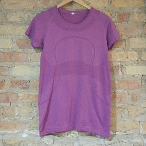 Lululemon Swiftly Tech Short Sleeve Crew in Purple
